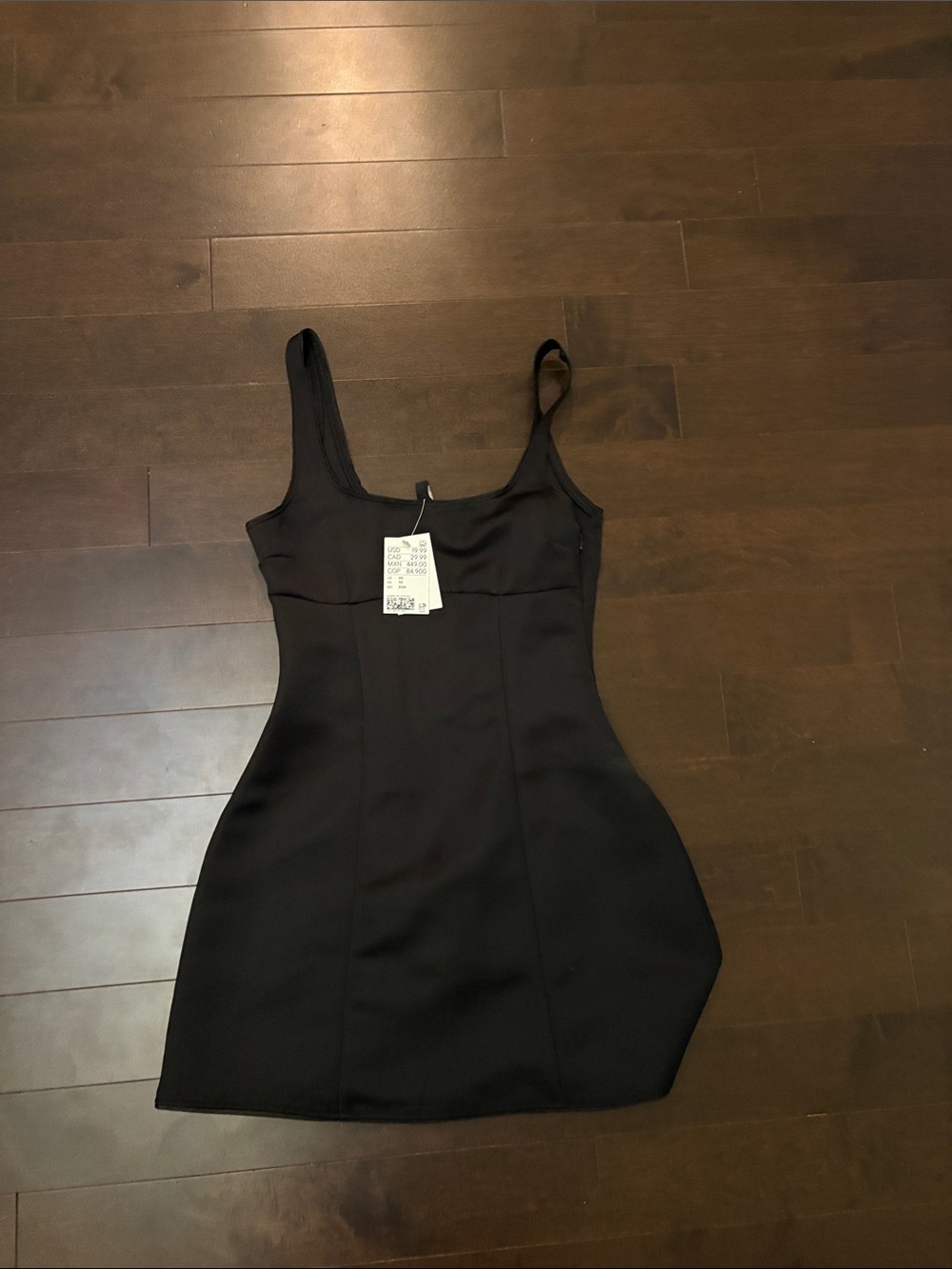 H&M Black Sleeveless Bodycon Mini Dress